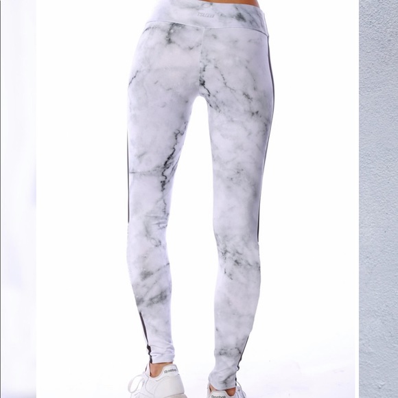 White Marble Alpha phi leggings - Picture 2 of 7